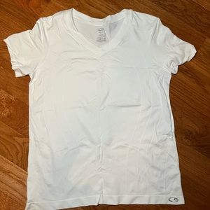 Womens Champion White Workout Top Size Large